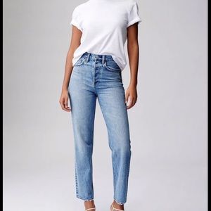 Denim Forum, Aritzia high waisted jeans 27/29